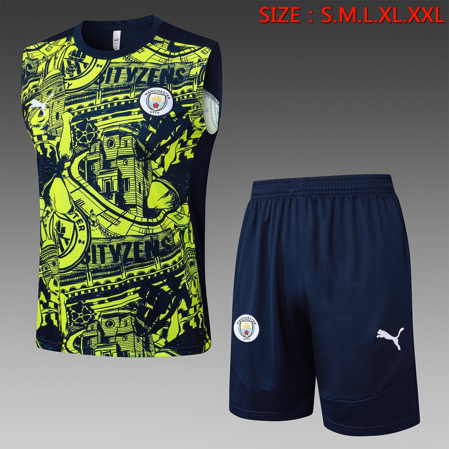 Vest Manchester City Green Inkjet