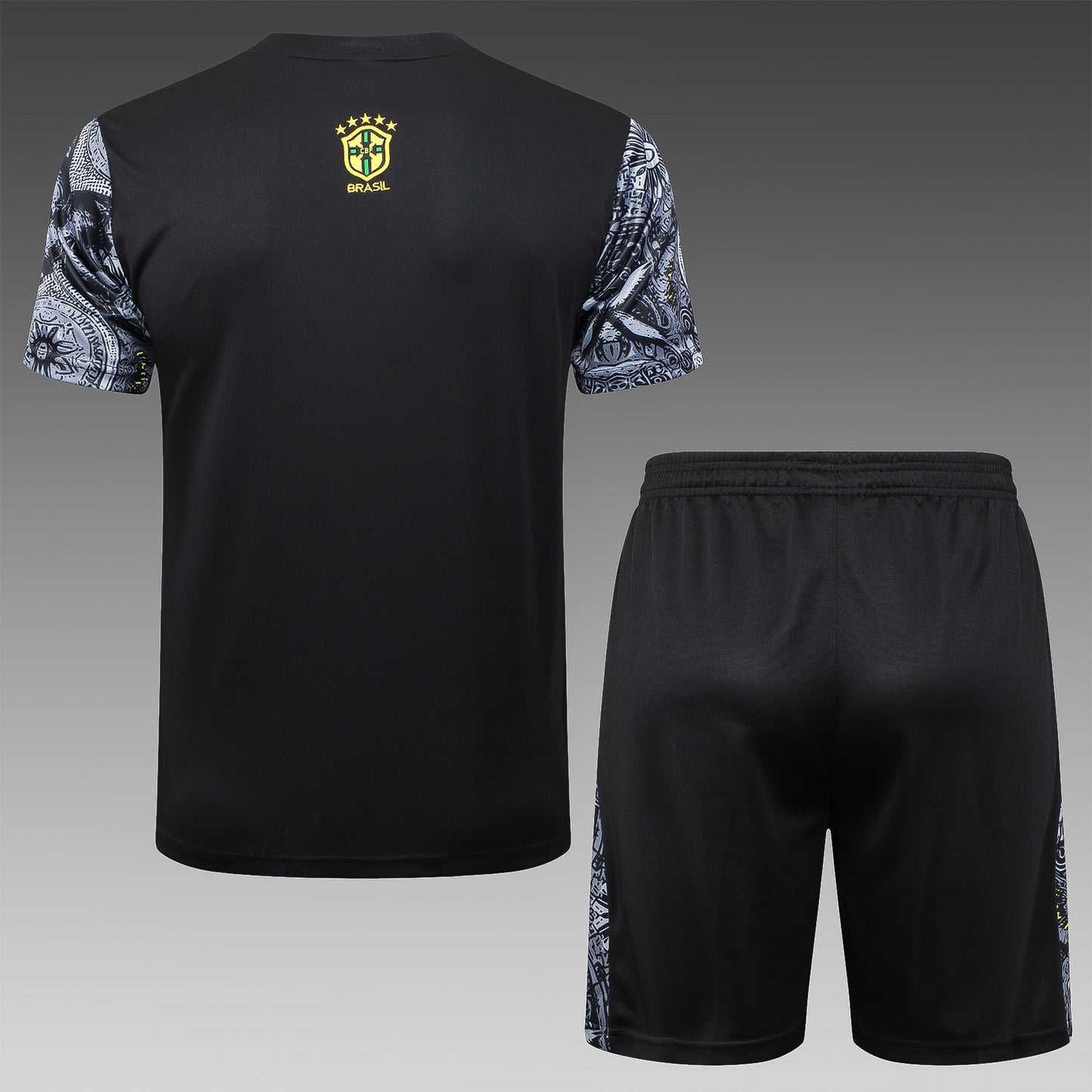 Short Sleeve Brazil Black Inkjet