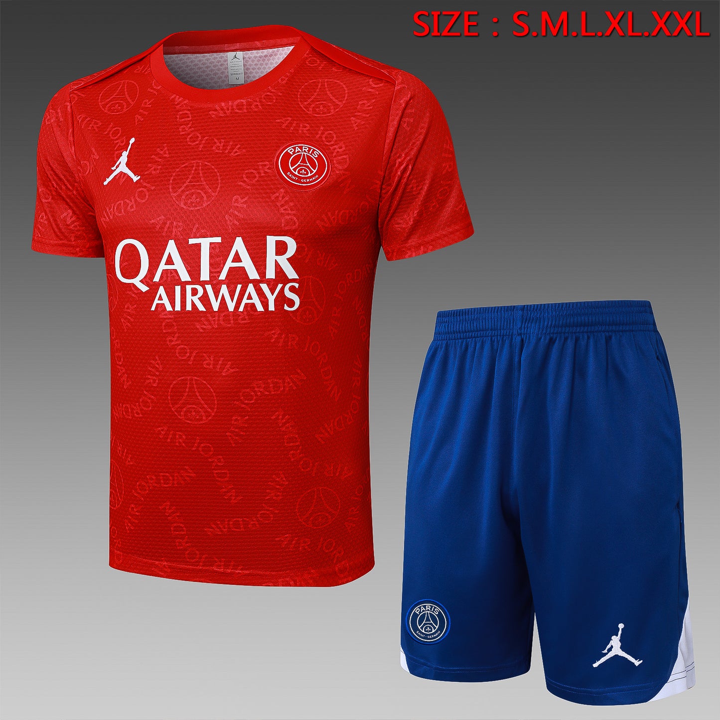 Short-Sleeved Jordan Paris Red Inkjet