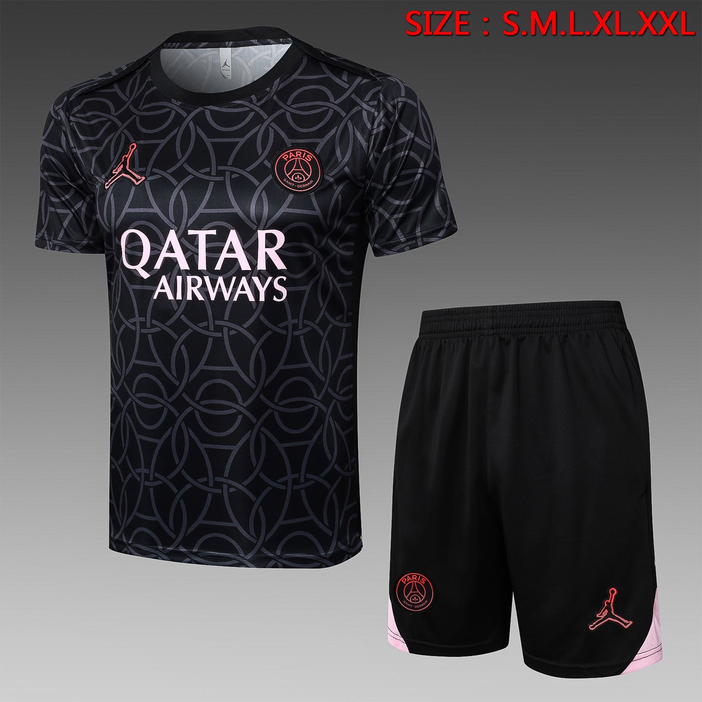 Short-Sleeved Paris Black Inkjet
