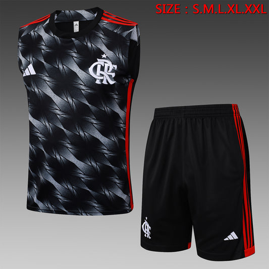 Short-Sleeved Flamenco Black Inkjet
