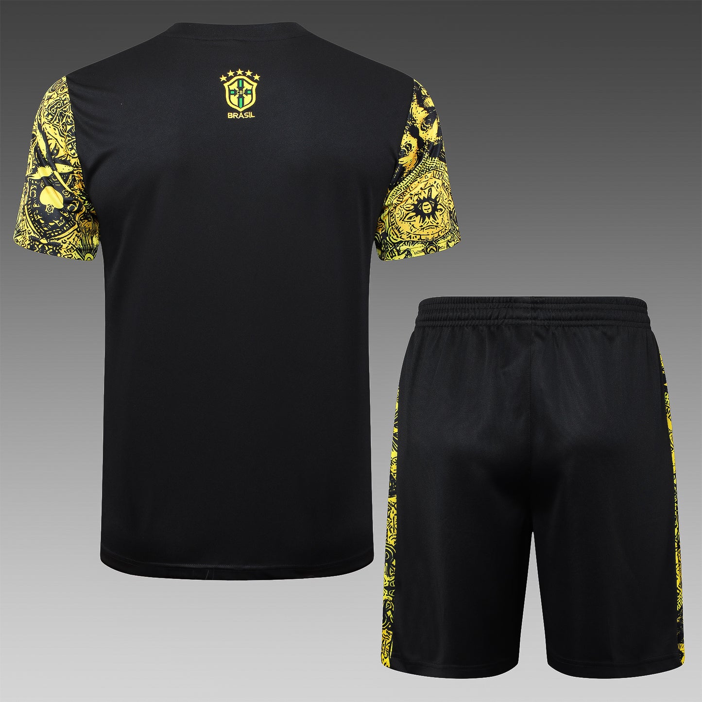 Short Sleeve Brazil Yellow Inkjet