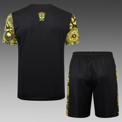Short Sleeve Brazil Yellow Inkjet