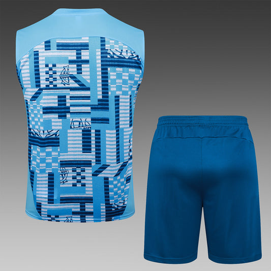 Vest Marseilles Light Blue Inkjet