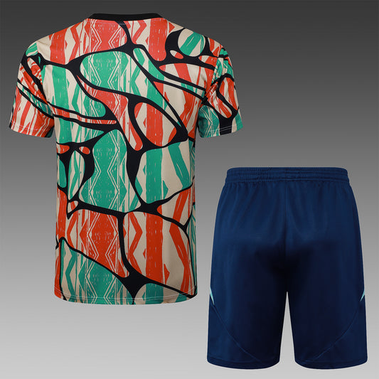 Short-Sleeved Arsenal Red And Green Inkjet