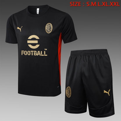Short Sleeve AC Milan Black
