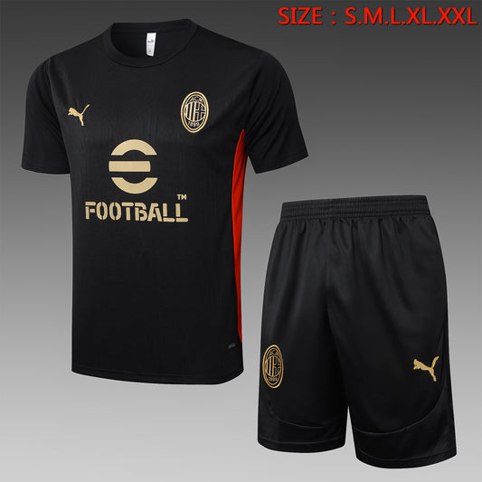 Short Sleeve AC Milan Black