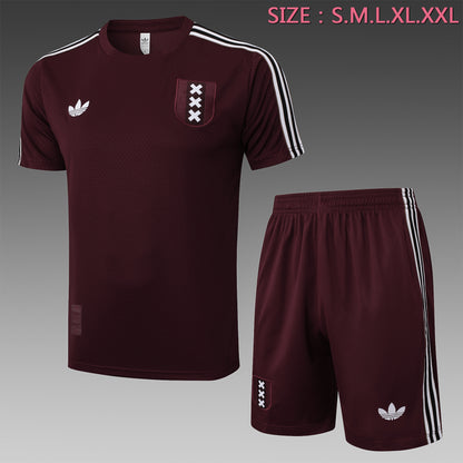 Short Sleeve Ajax Dark Red Retro Edition
