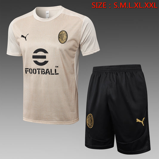 Short-Sleeved AC Milan Apricot
