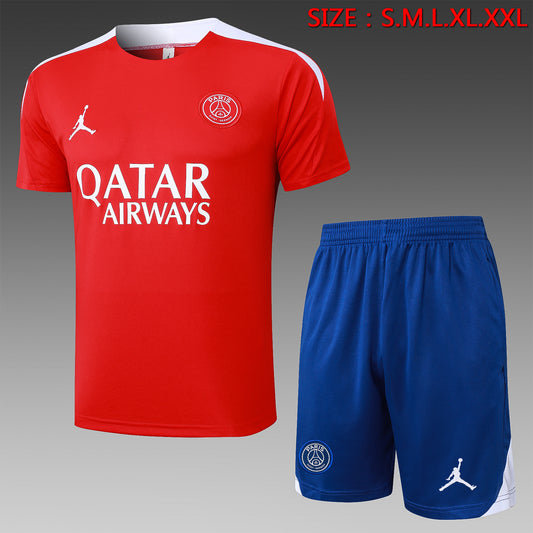 Short Sleeve Jordan Paris Red