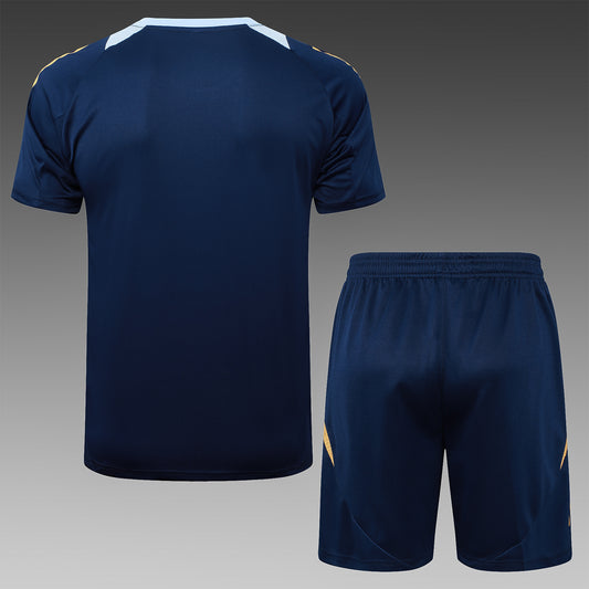 Short-Sleeved Real Madrid Blue