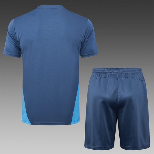 Short-Sleeved Manchester City Blue