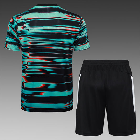 Short Sleeve Portugal Green Inkjet