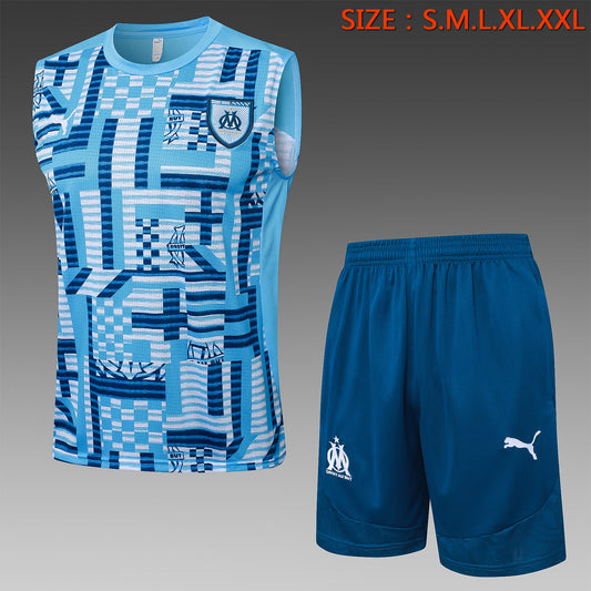 Vest Marseilles Light Blue Inkjet