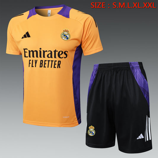 Short-Sleeved Real Madrid Orange