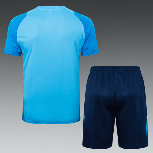 Short-Sleeved Flamenco Light Blue
